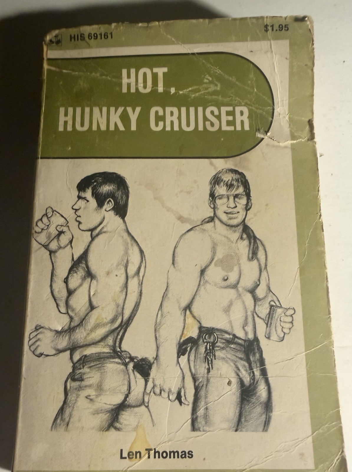HOT HUNKY CRUISER -1976 LEN THOMAS- SURREY HIS69 VINTAGE PULP NOVEL GAY INTEREST