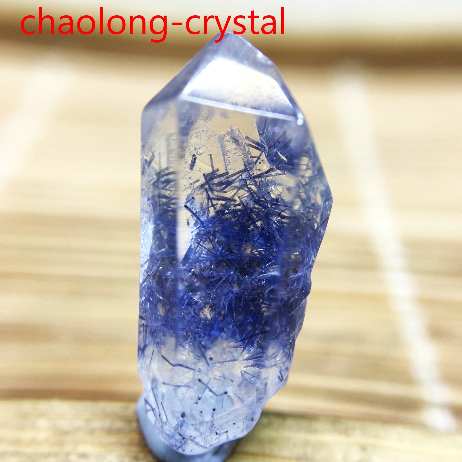 6.8Ct Very Rare NATURAL Beautiful Blue Dumortierite Quartz Crystal Specimen