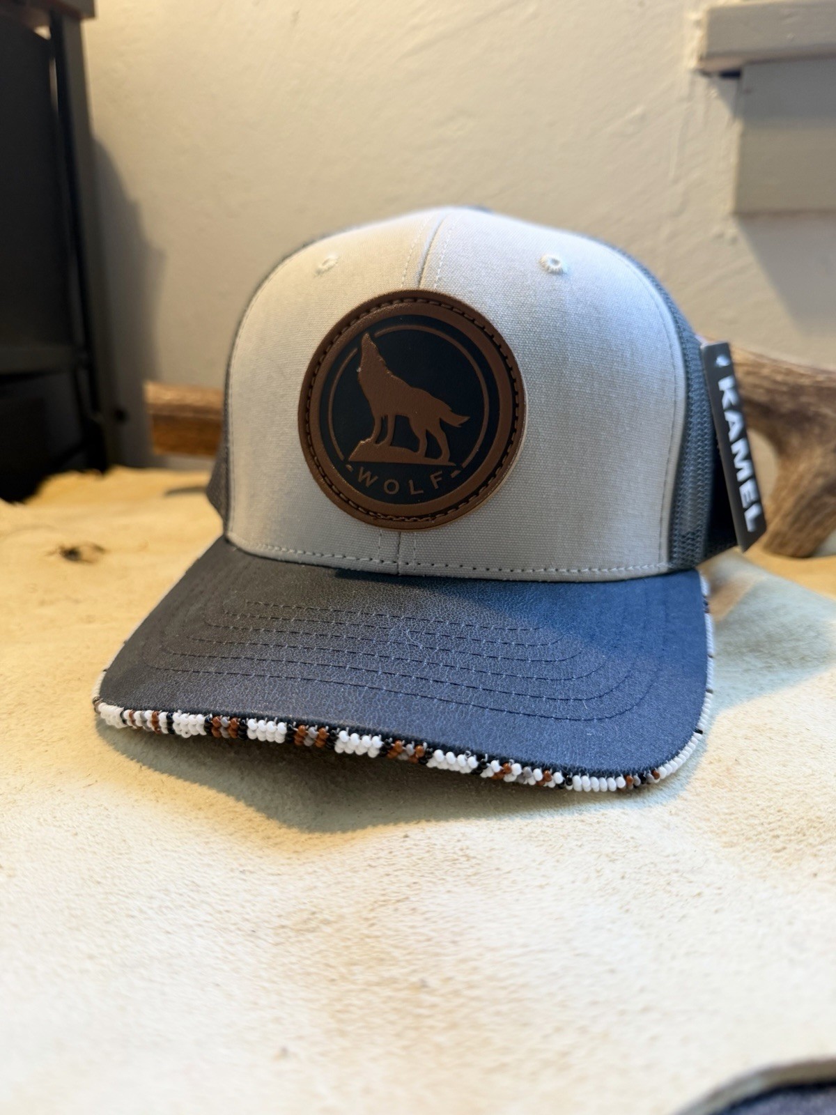 Native Pride Hat Cap Hawk Hat Native American Beadwork Native Beaded Hat