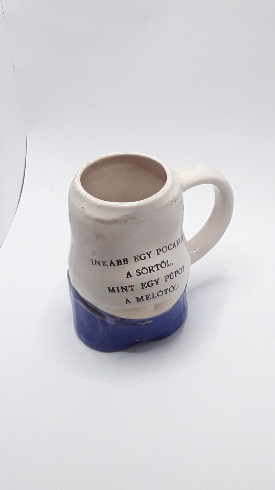 Rare Ceramic Beer Mug Beer Belly German Multicolour Collectibles Rarity Old