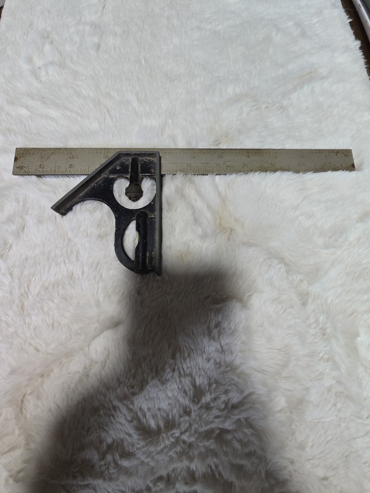 ** Vintage - USA Made - 12 inch COMBINATION SQUARE -  *