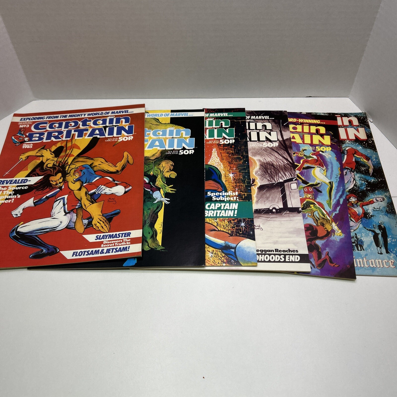 Captain Britain Marvel UK Magazines Lot Of 6 Alan Davis READ, SEE PHOTOS Captain Britain Marvel UK Magazines Lot Of 6 Alan Davis READ, SEE PHOTOS