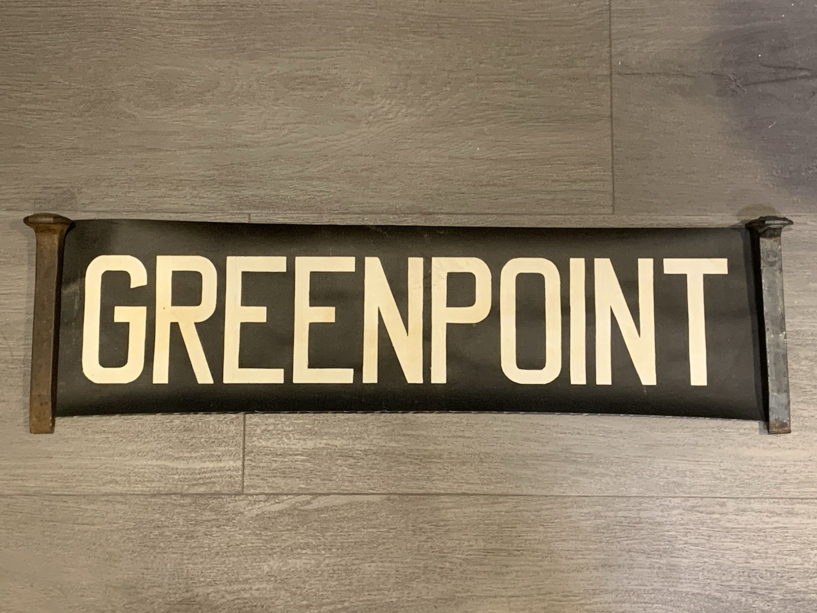 NYC BUS TROLLEY ROLL SIGN BROOKLYN GREENPOINT WILLIAMSBURG BUSHWICK BQE L.ISLAND