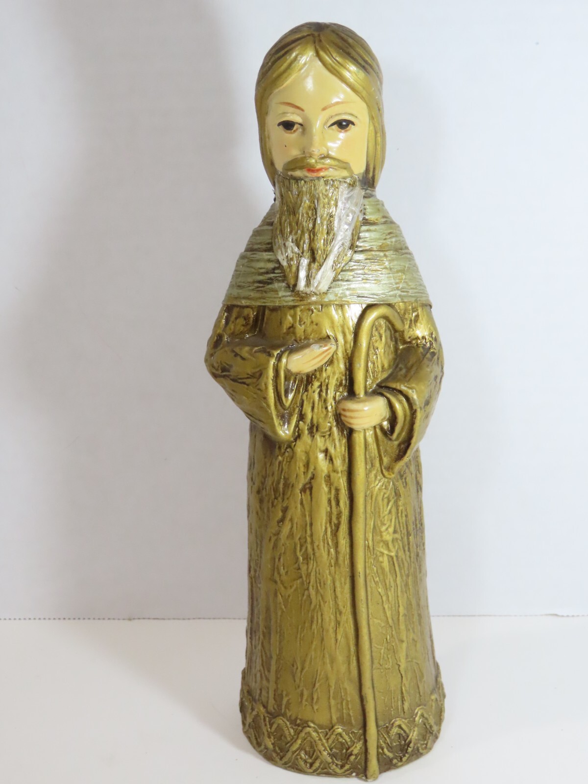 Vintage Schmid Bros Joseph Gold Paper Mache Composite Christmas Japan 10