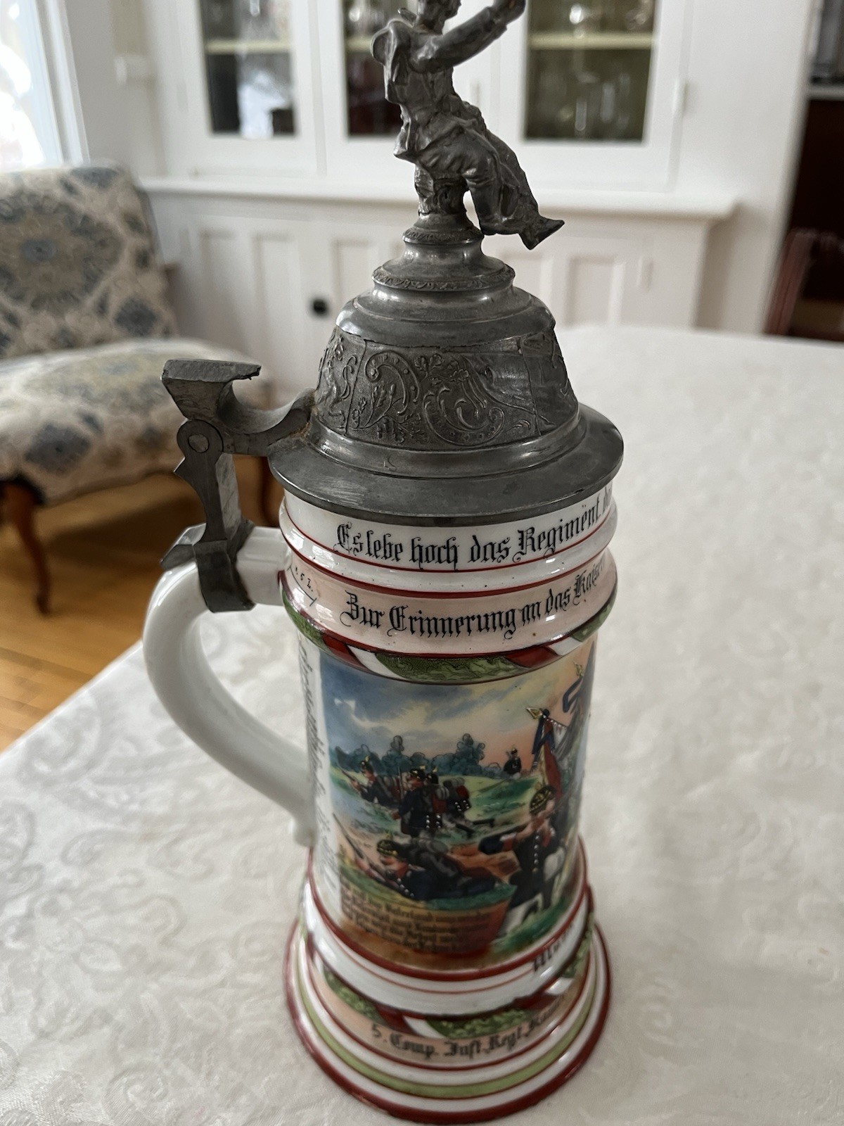 Original, 1905, German Regimental Stein
