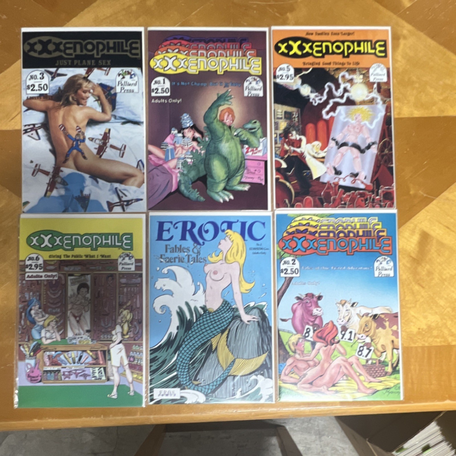 XXXENOPHILE 1 2 3 4 LOT of 4 PALLIARD PRESS PHIL FOGLIO ART