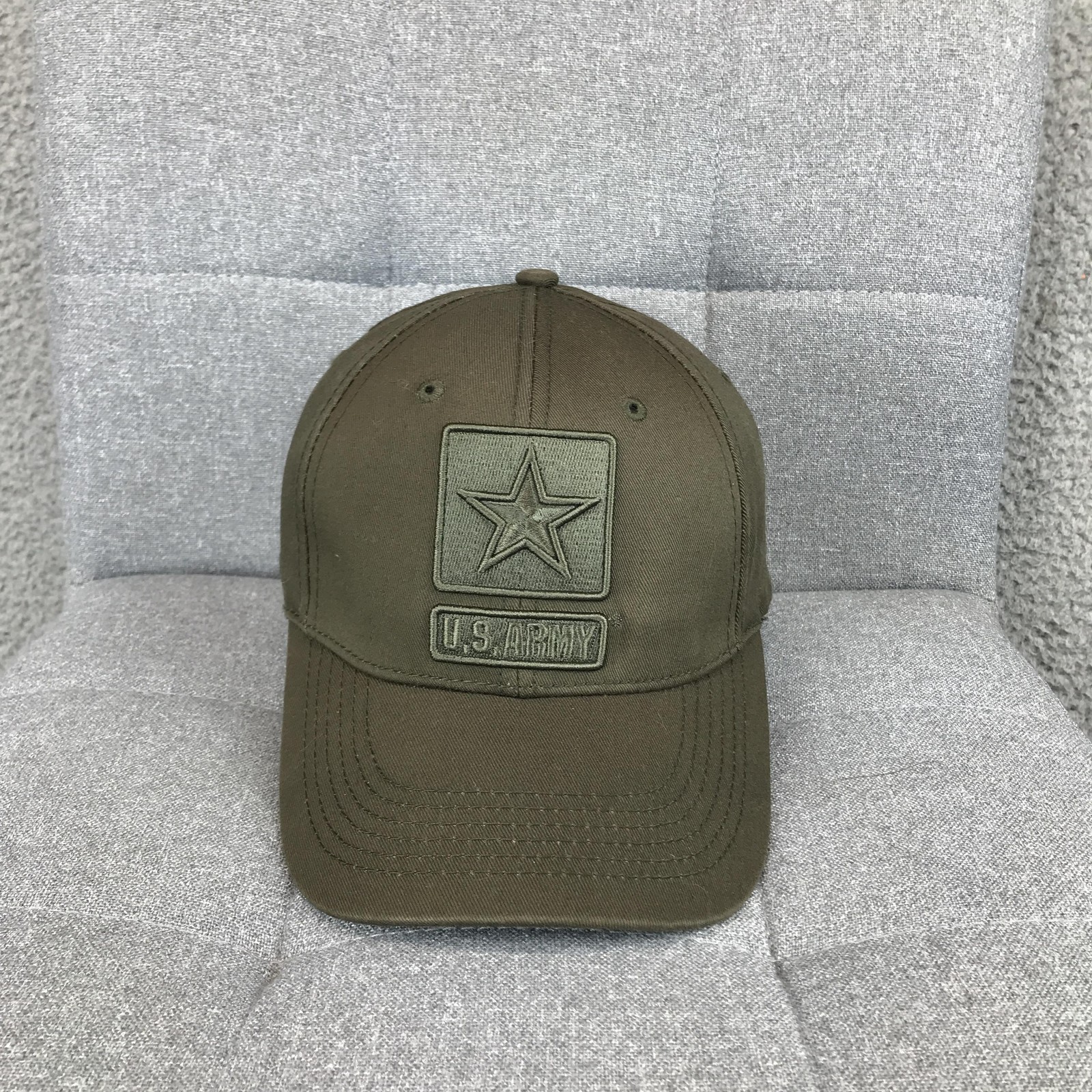 US Army 1st Infantry Division Big Red One Green Baseball Hat Cap Strapback Adult