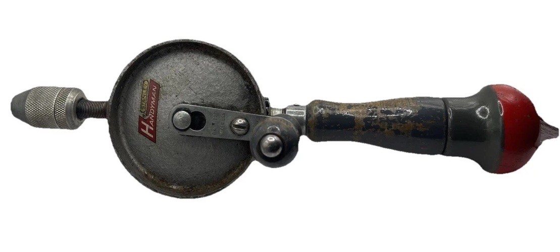 STANLEY HANDYMAN HY-LO No.H1220 VINTAGE EGG BEATER STYLE HAND CRANK DRILL USA