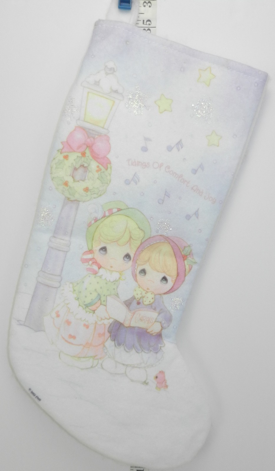 ©2008 Precious Moments Printed Christmas Stocking \'Tidings of Comfort and Joy\'