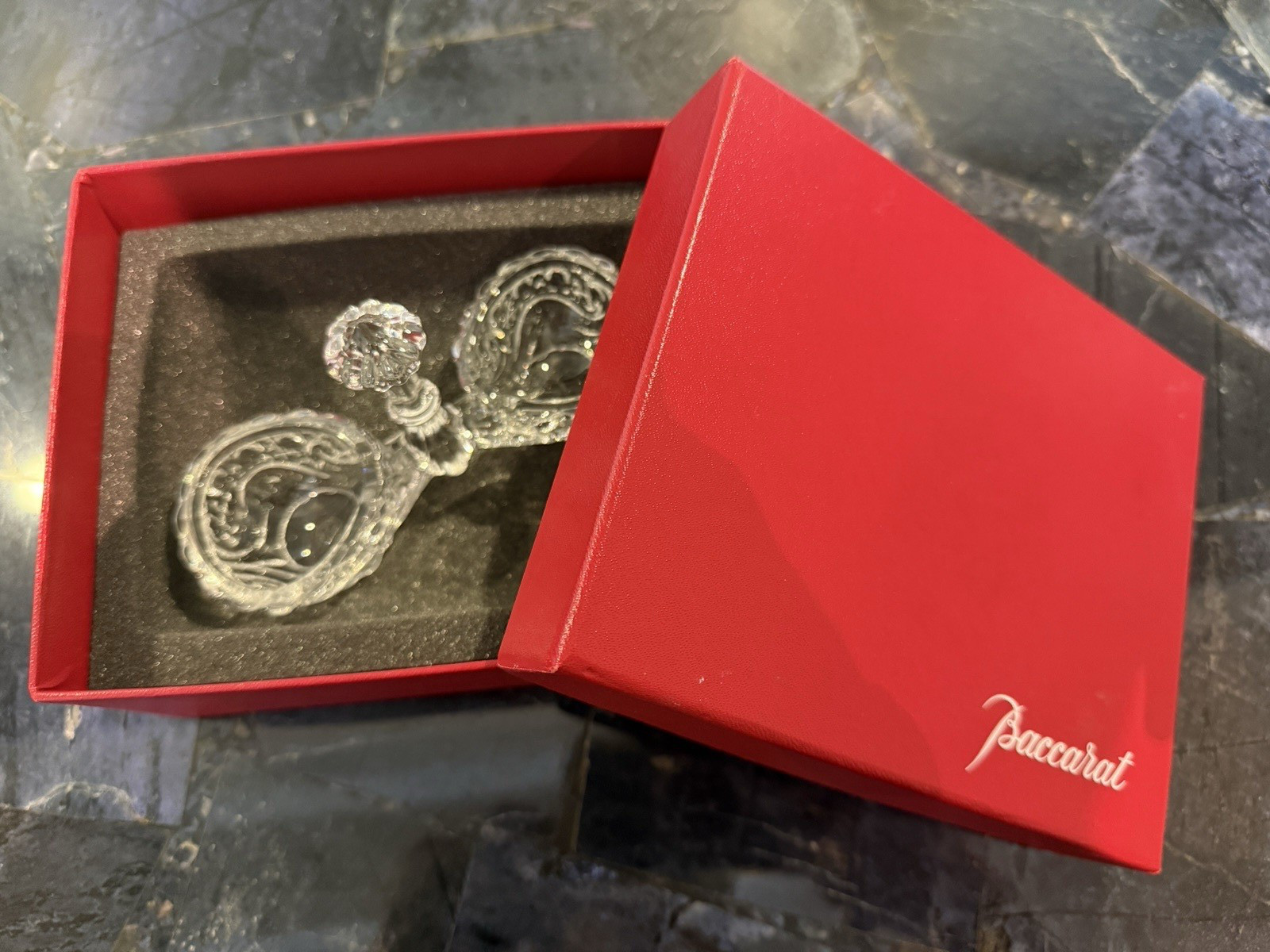 BACCARAT CRYSTAL SALT CELLARS   Original Box Brand New