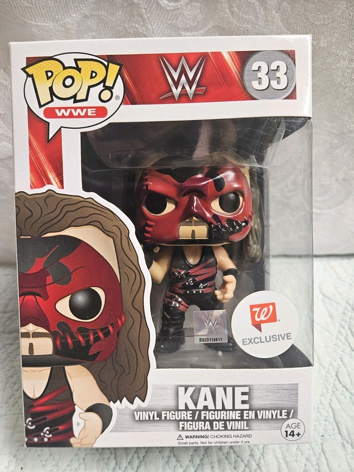 Funko Pop #33 WWE Kane Figure Walgreens Exclusive NEW