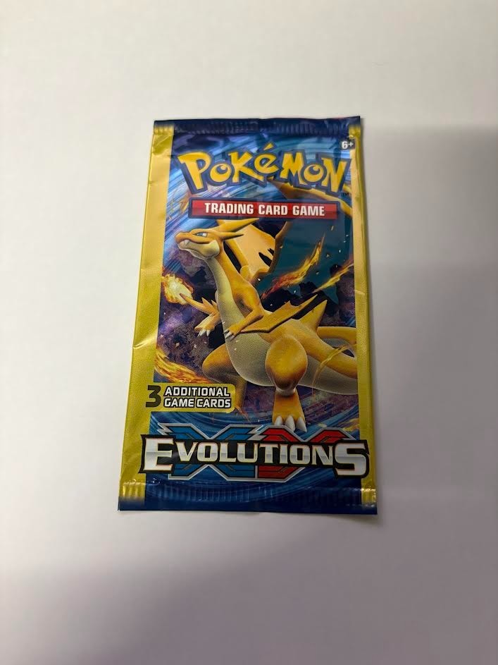 2016 X & Y Evolutions Mega Charizard Y Sampling Booster Pack OPENED