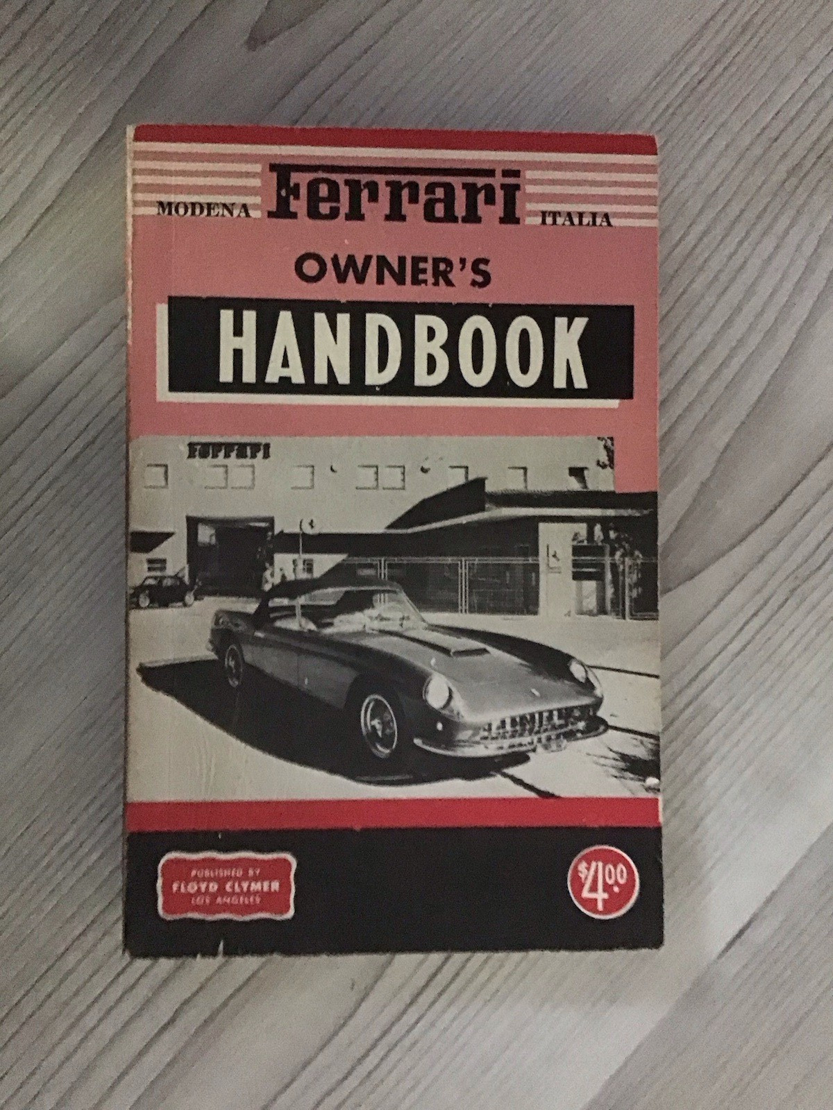 AUTOMOBILIA/FERRARI OWNER HANDBOOK/TANNER/LUSSO/275 GTB/TESTA ROSSA/ENZO/MCQUEEN