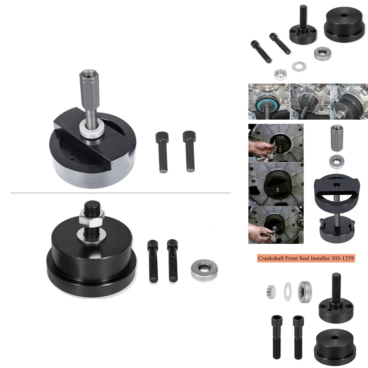 Crankshaft Front Seal Installer 303-1259 & Rear Main Seal Tool 303-770 for Ford