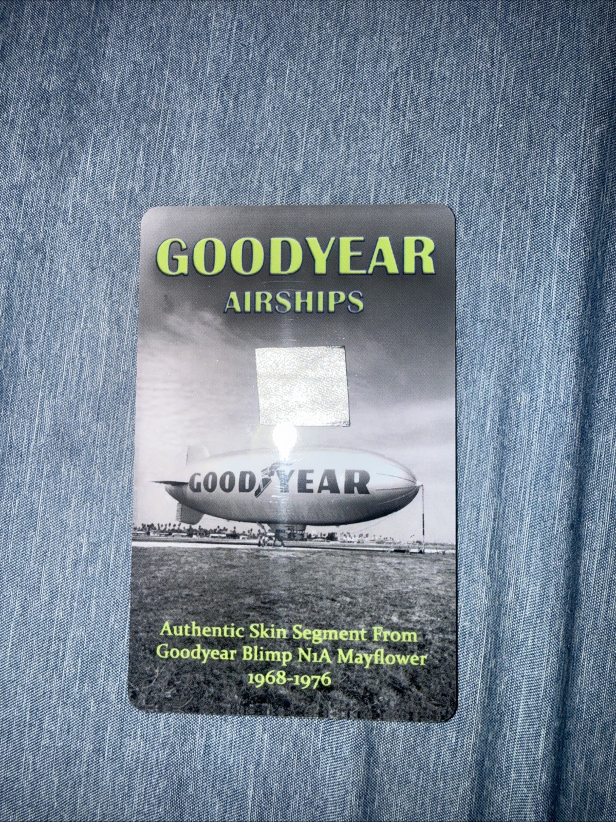 1968-1976 Authentic Skin Segment From Goodyear Blimp N1A Mayflower 🔥