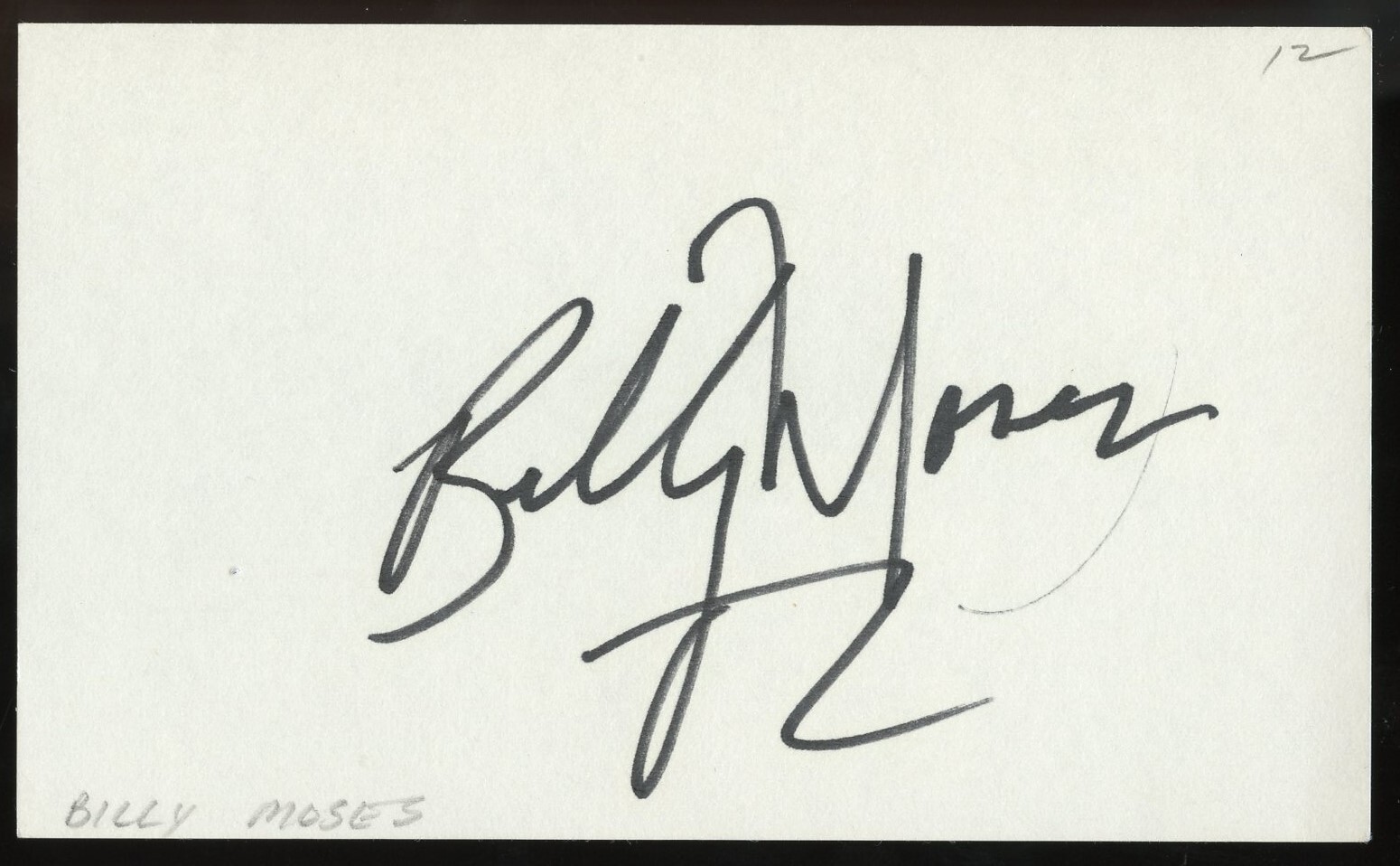 William R. Moses signed autograph 3x5 Cut American Actor soap opera Falcon Crest William R. Moses signed autograph 3x5 Cut American Actor soap opera Falcon Crest