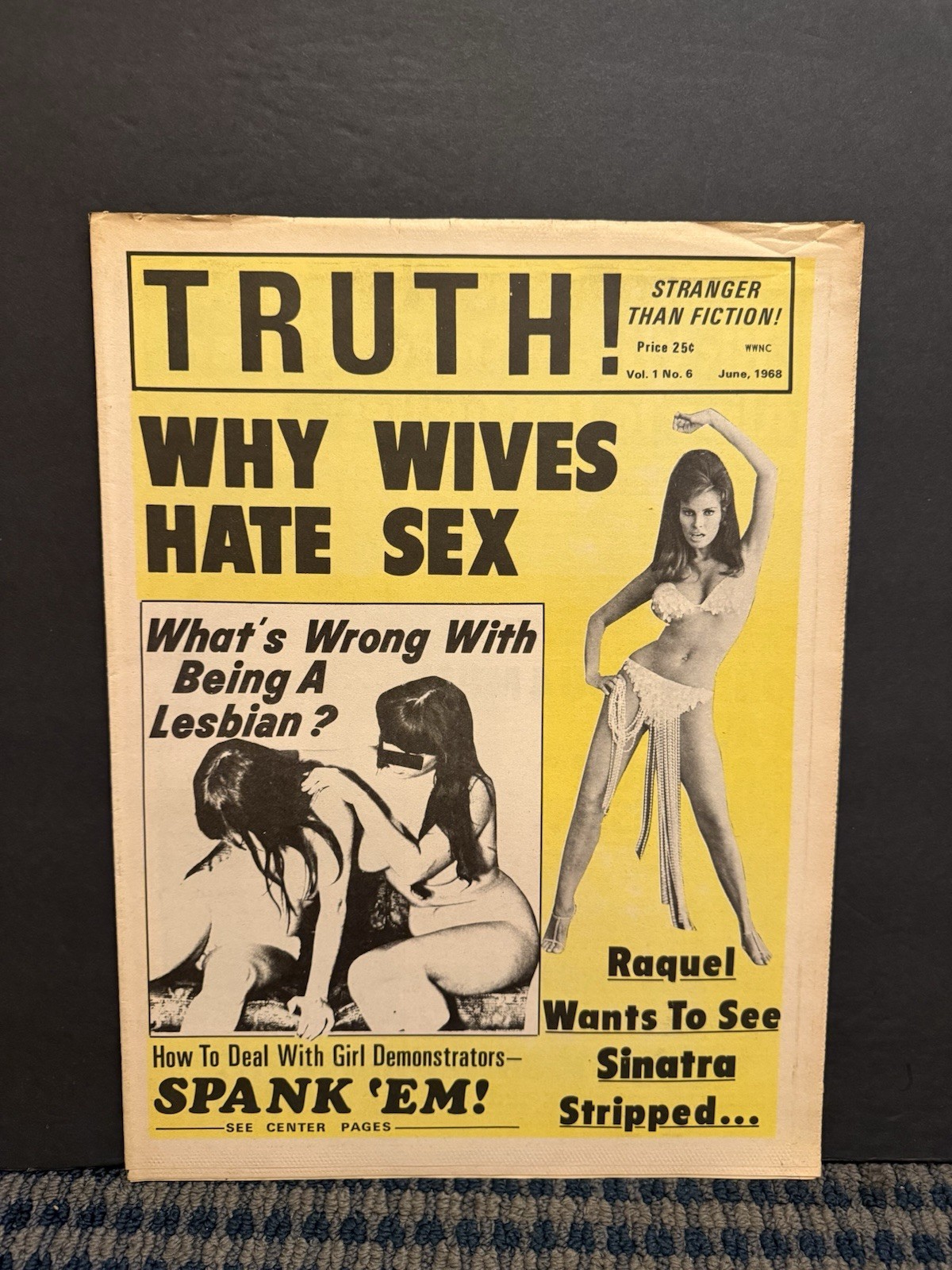 1968 June TRUTH Newspaper Vol. 1 No. 6, Lesbians, Dracula, Raquel Welch (10T) 1968 June TRUTH Newspaper Vol. 1 No. 6, Lesbians, Dracula, Raquel Welch (10T)