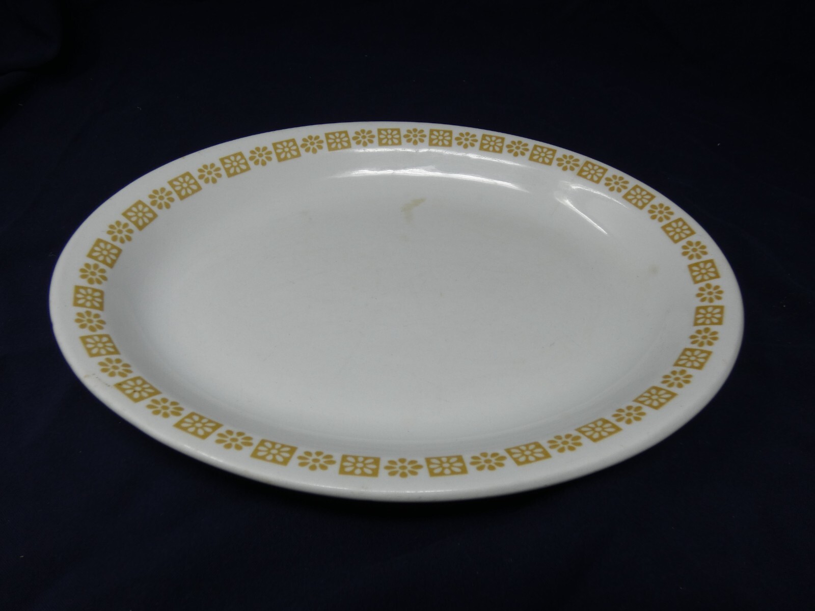 Vintage Shenango China Gold Daisy Oval Platter Restaurant Ware