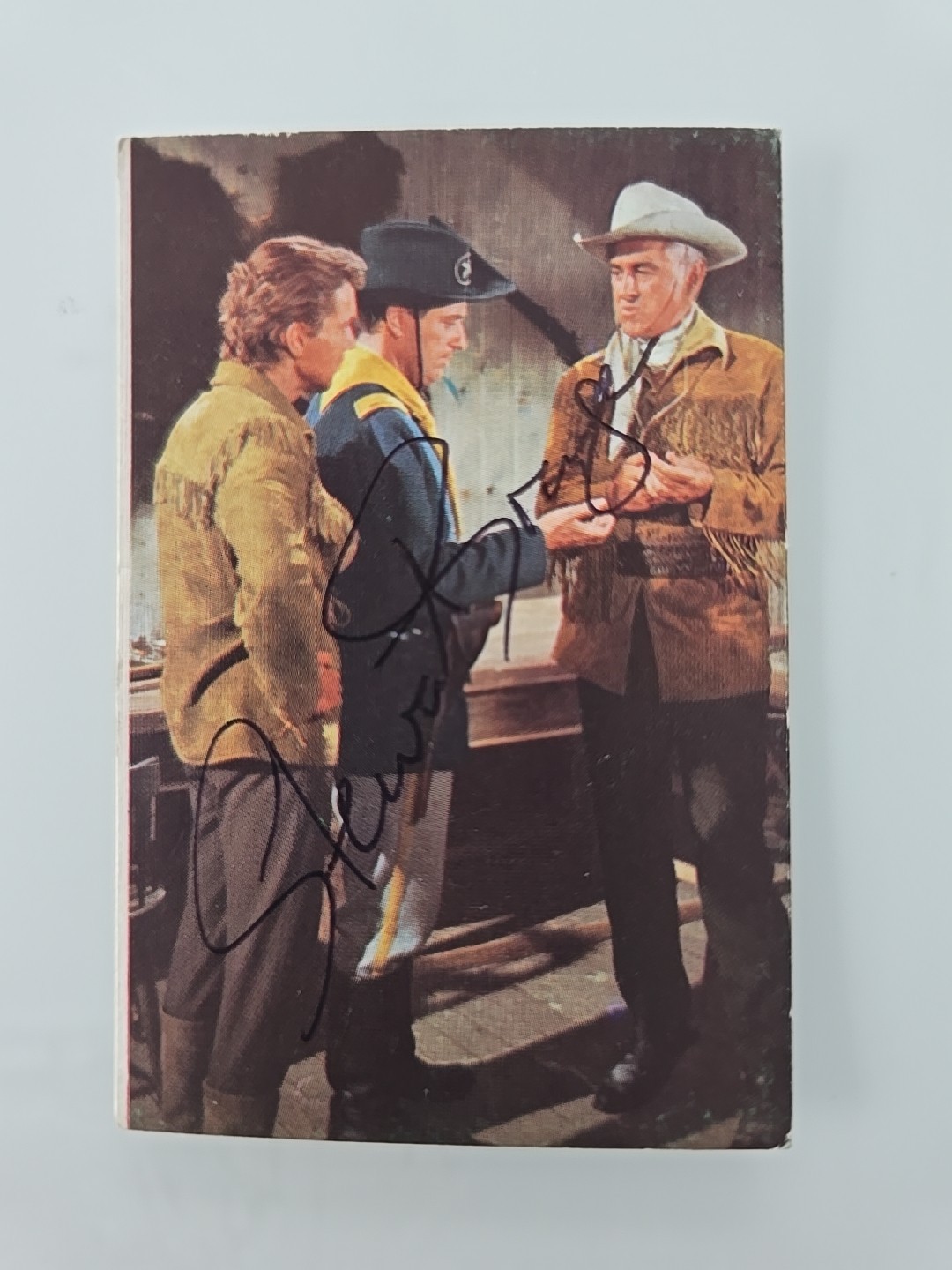 Stewart Granger Autograph Original Autograph Signed Eikon Card 5.5x8.5cm