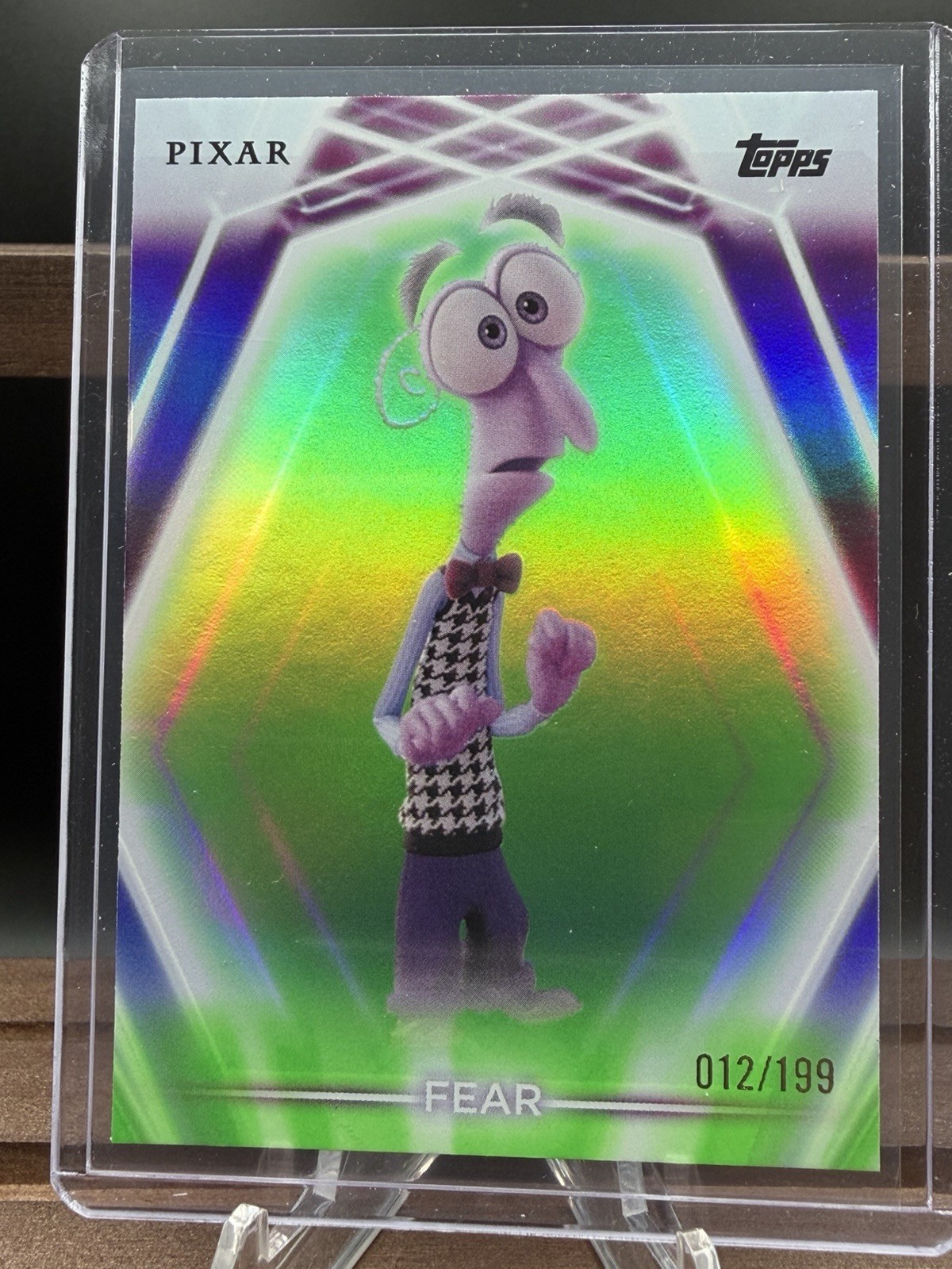 2026 Topps Disney Pixar FEAR #131/199 Inside Out Refractor SSP Rare