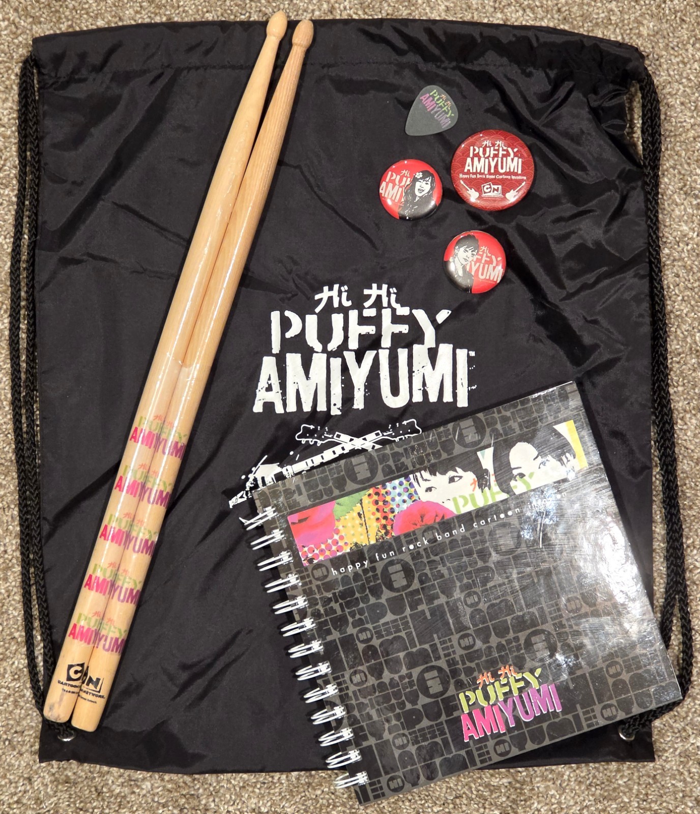Cartoon Network Puffy Ami Yumi Internal Employee SWAG BAG