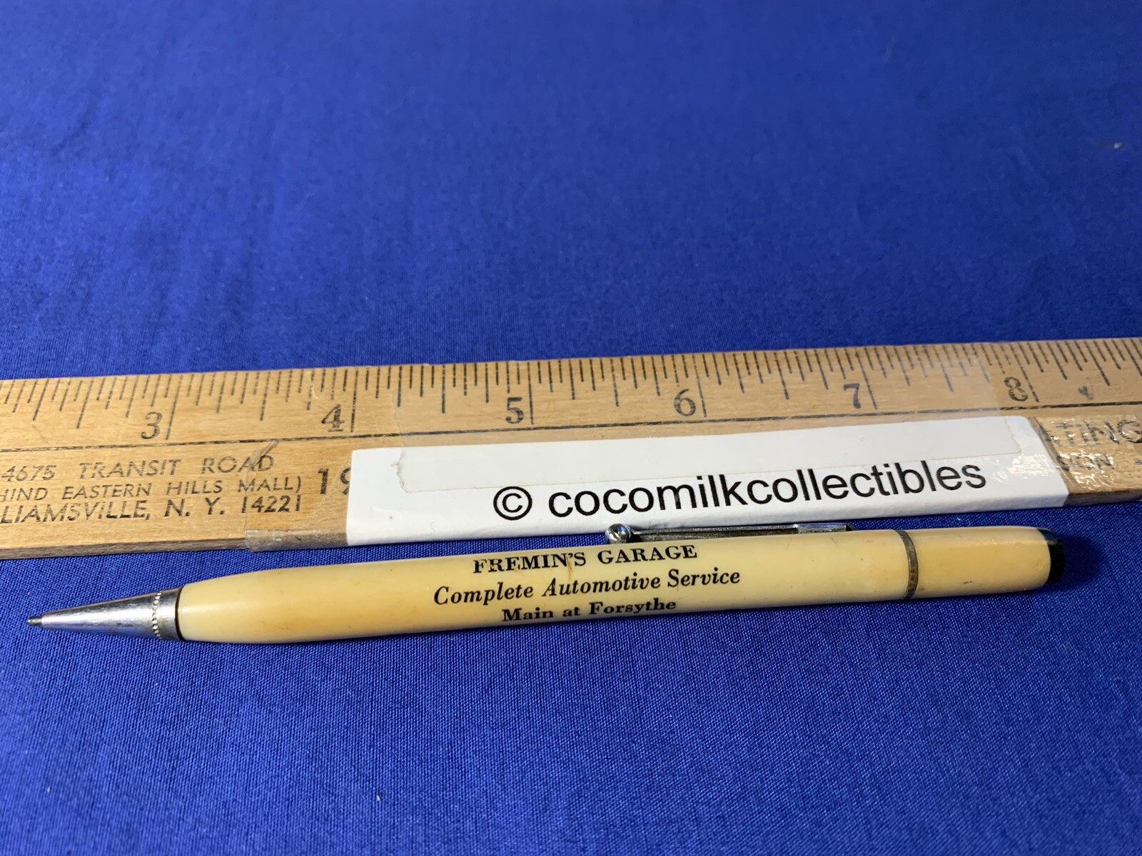 1940's Lead Mechanical Pencil Fremin's Garage Automotive Service Beaumont Texas