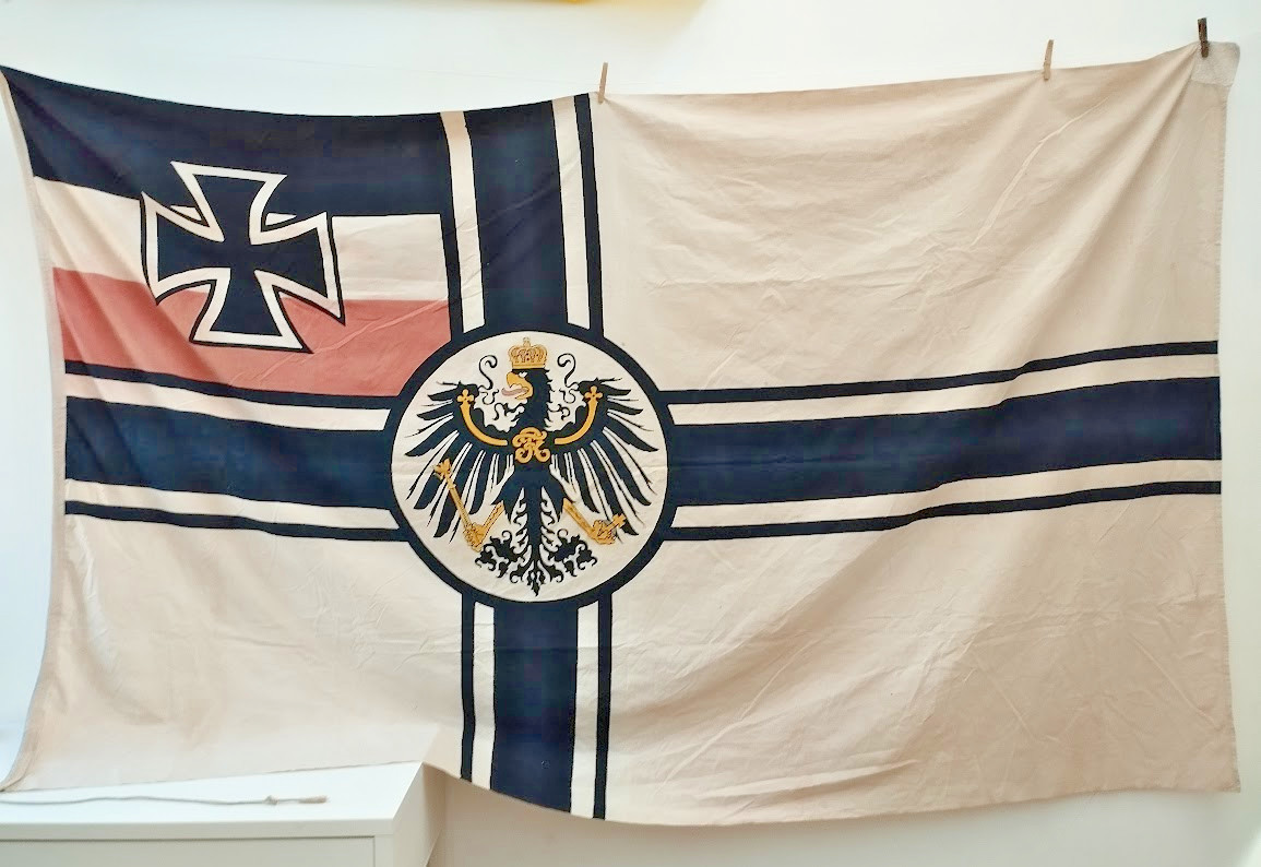 Massive German Empire Reichskriegsflagge battle flag