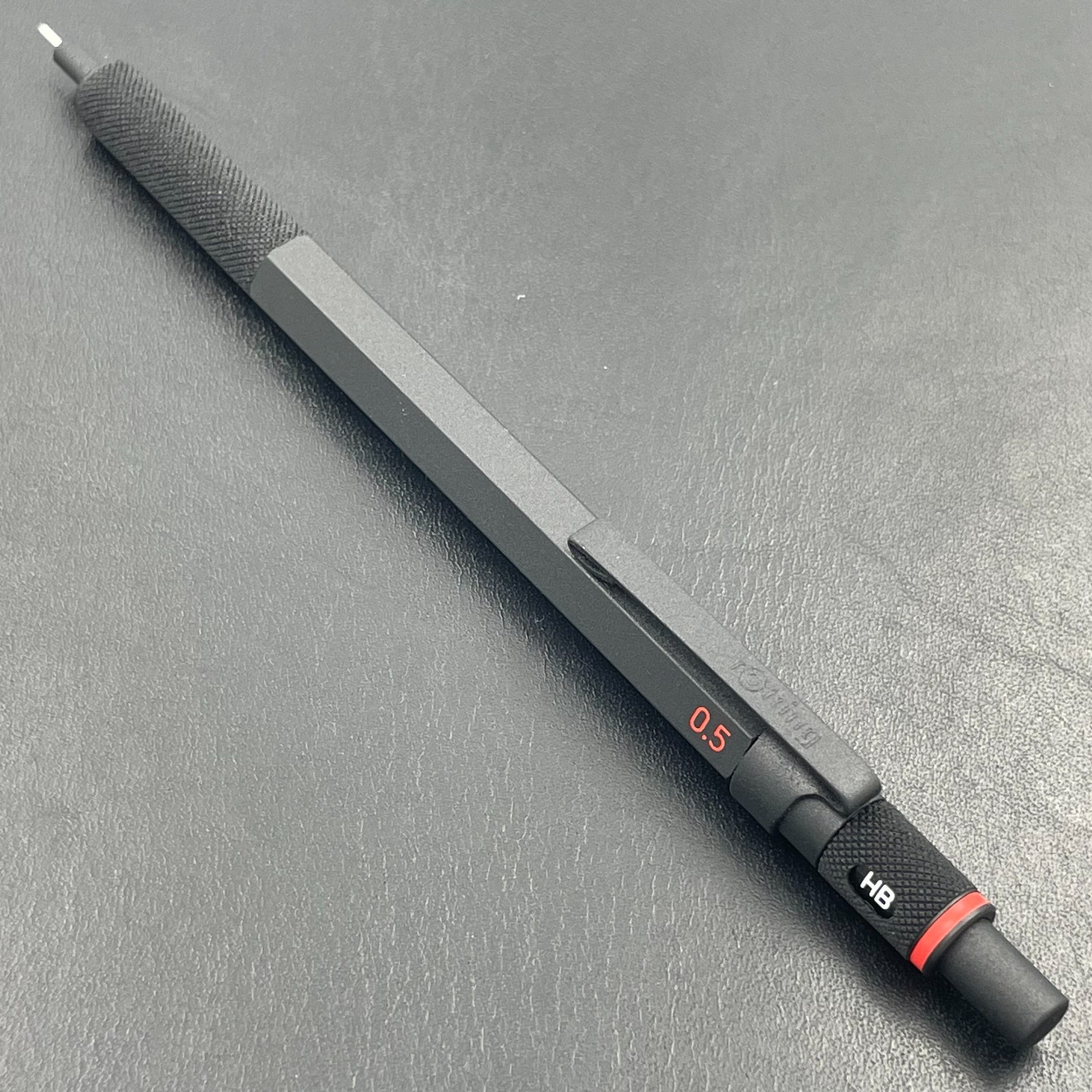 Vintage rOtring 600 0.5mm Mechanical Pencil Black Logo-less Old Model Rare