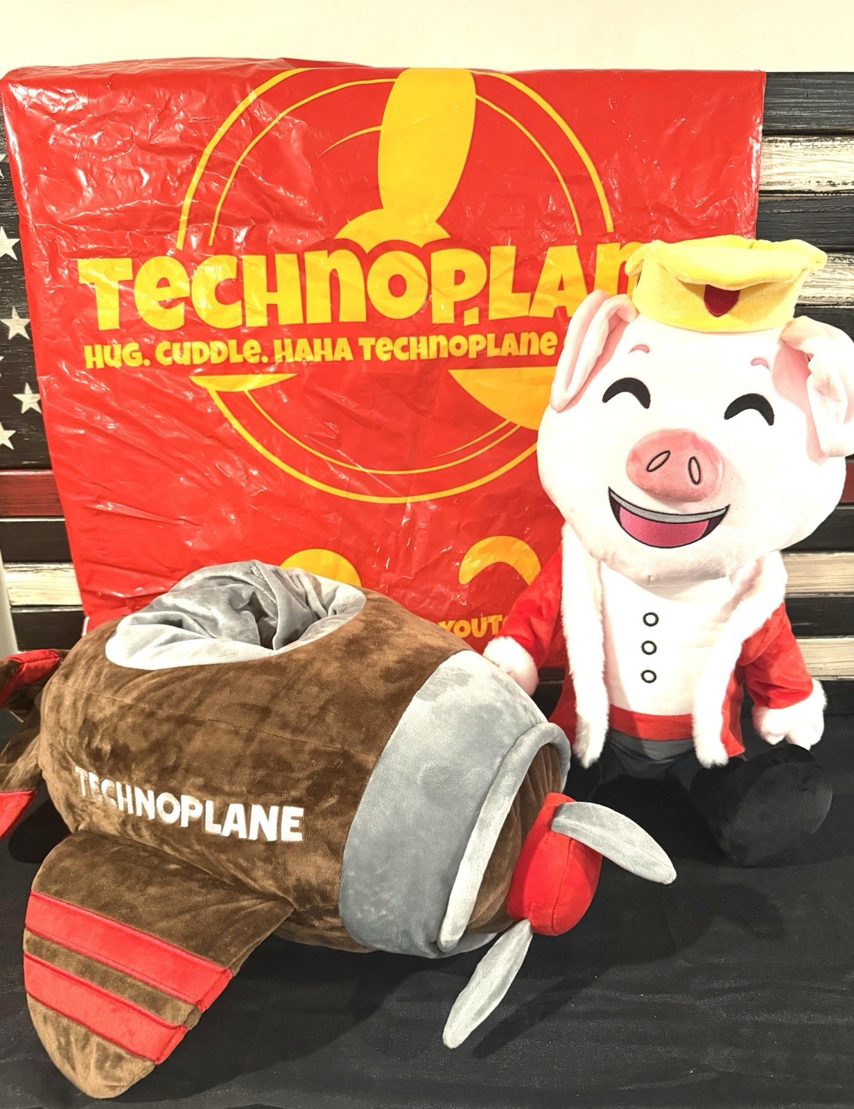 Youtooz Technoblade Technoplane 2FT Plush Plane w/ Tags Original Bag RARE