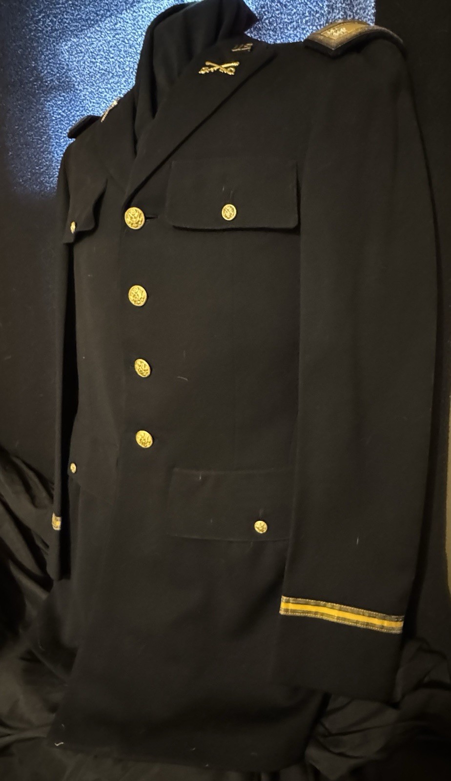 Pre WWII M1938 Cavalry Dress Blue Uniform 2d Cavalry Division Ft Leavenworth   