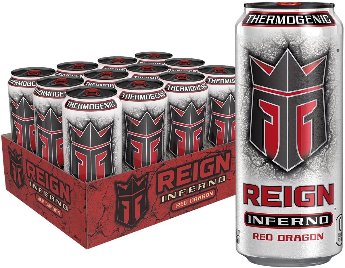 Reign Inferno Red Dragon, Thermogenic Fuel, 16 Fl Oz (Pack of 12), Multicolor Reign Inferno Red Dragon, Thermogenic Fuel, 16 Fl Oz (Pack of 12), Multicolor