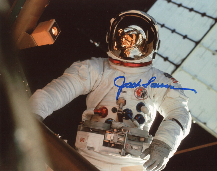 JACK LOUSMA SIGNED AUTOGRAPHED 8x10 PHOTO SKYLAB 3 ASTRONAUT NASA BECKETT BAS