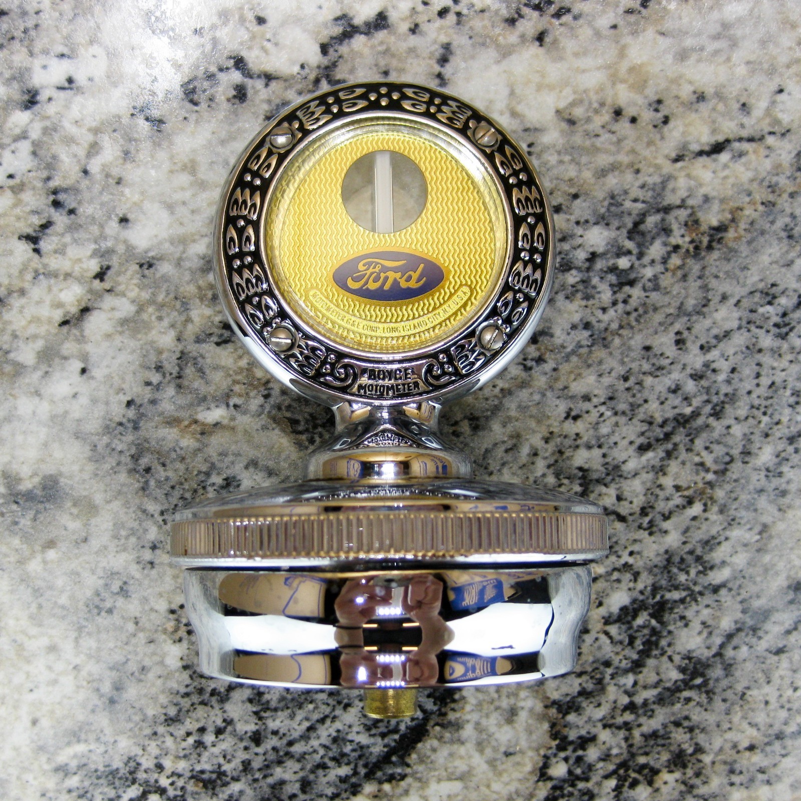 Vintique Reproduct Ford Model A Boyce MotoMeter Flip-Up Radiator Cap Thermometer Vintique Reproduct Ford Model A Boyce MotoMeter Flip-Up Radiator Cap Thermometer