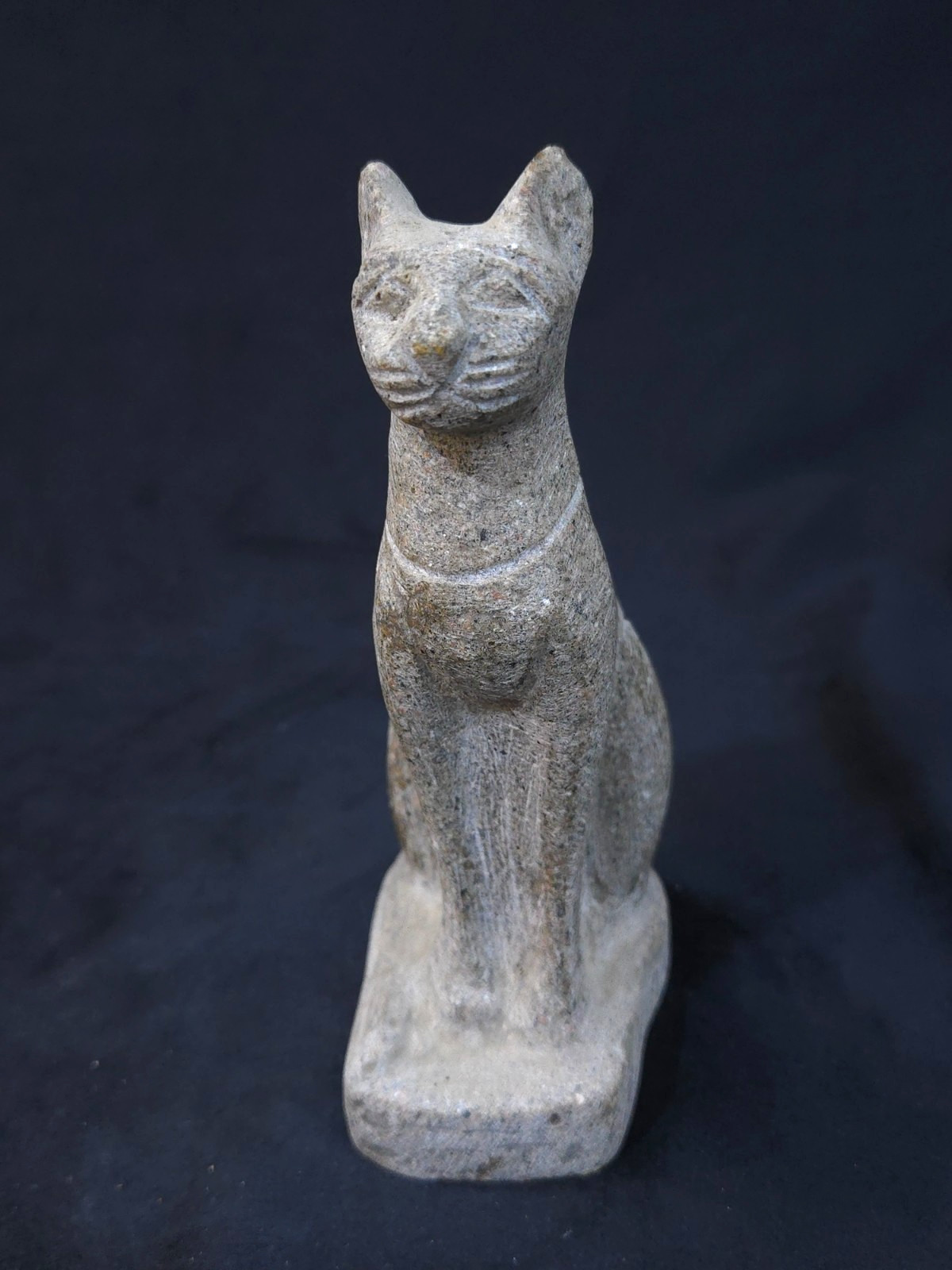 Authentic Ancient Egyptian Antiques Bastet Cat Statue Seated Feline Figurine