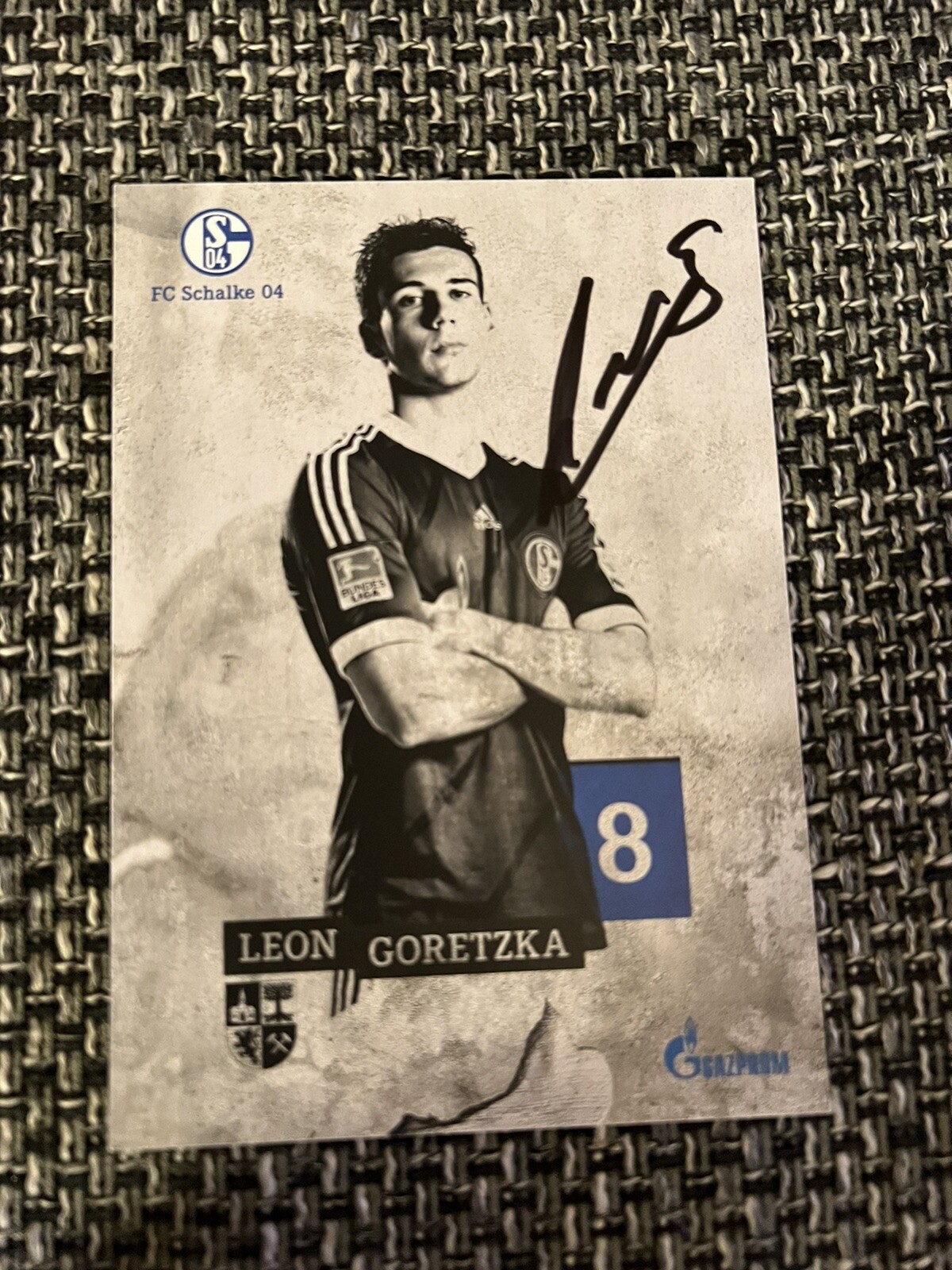 Leon Goretzka-original signed-Schalke Bayern DFB season 13/14 Leon Goretzka-original signed-Schalke Bayern DFB season 13/14