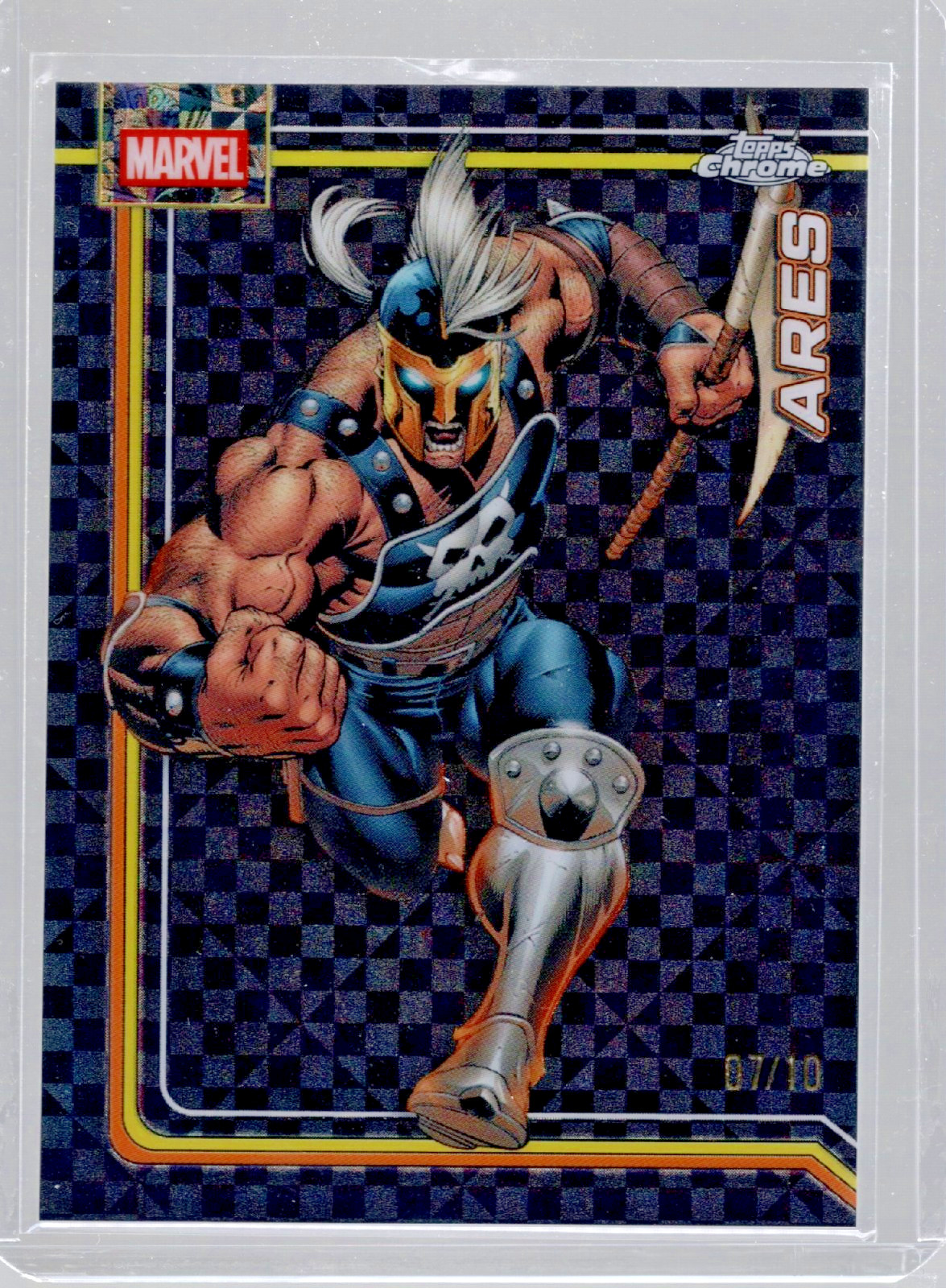 2026 Topps Chrome Marvel - Ares #008 - Black X-Fractor 07/10