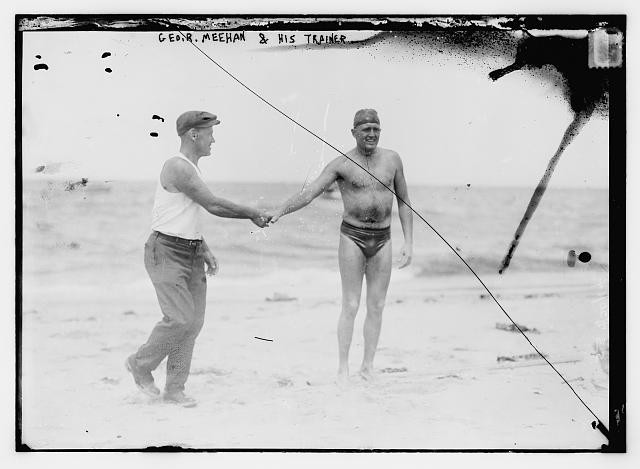 Photo:George R. Meehan Beach Trainer Swimmer Bathing Suit 1900s Bain News