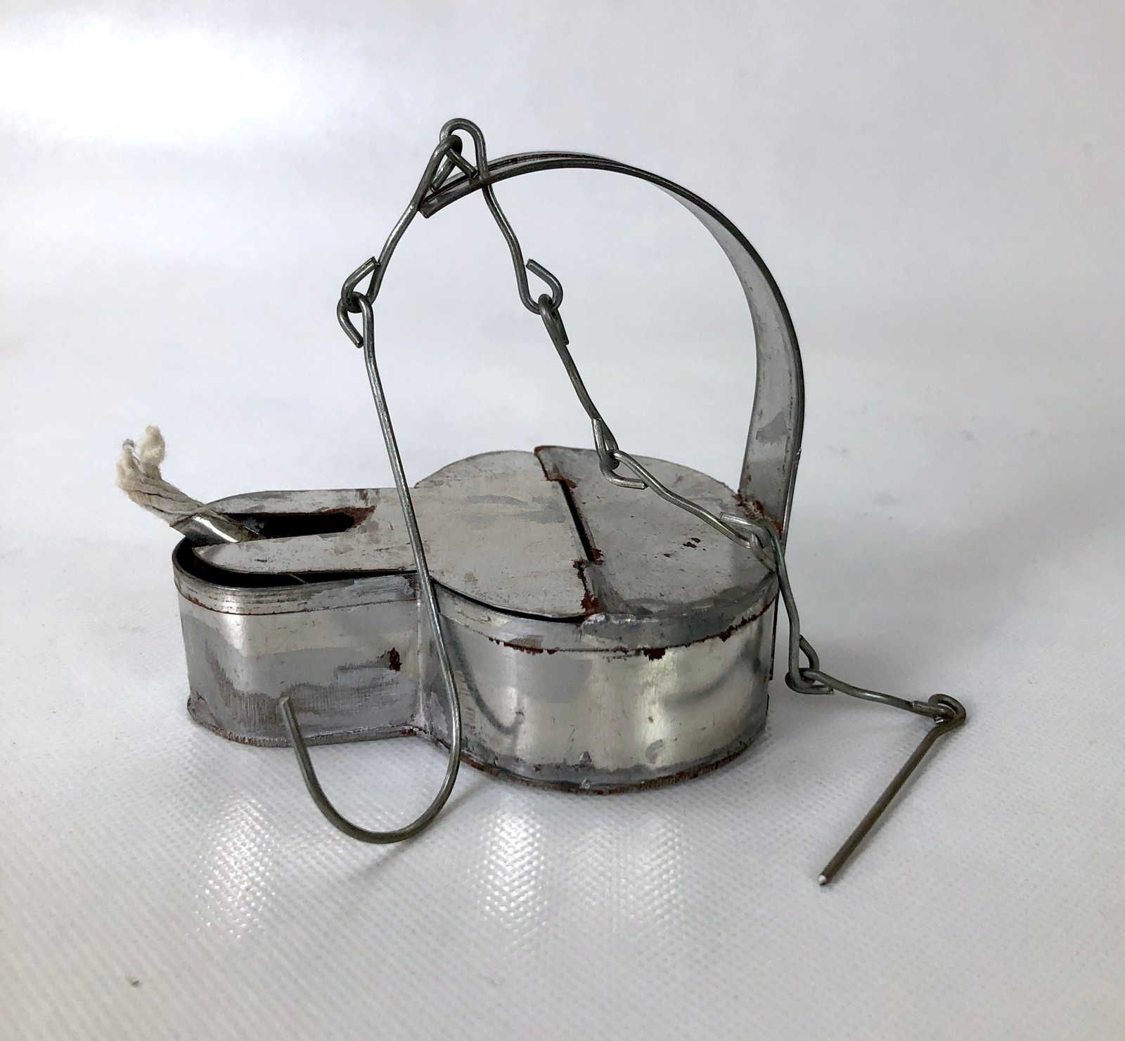 Tin Betty Lamp - 18th Century Primitive Oil Lamp