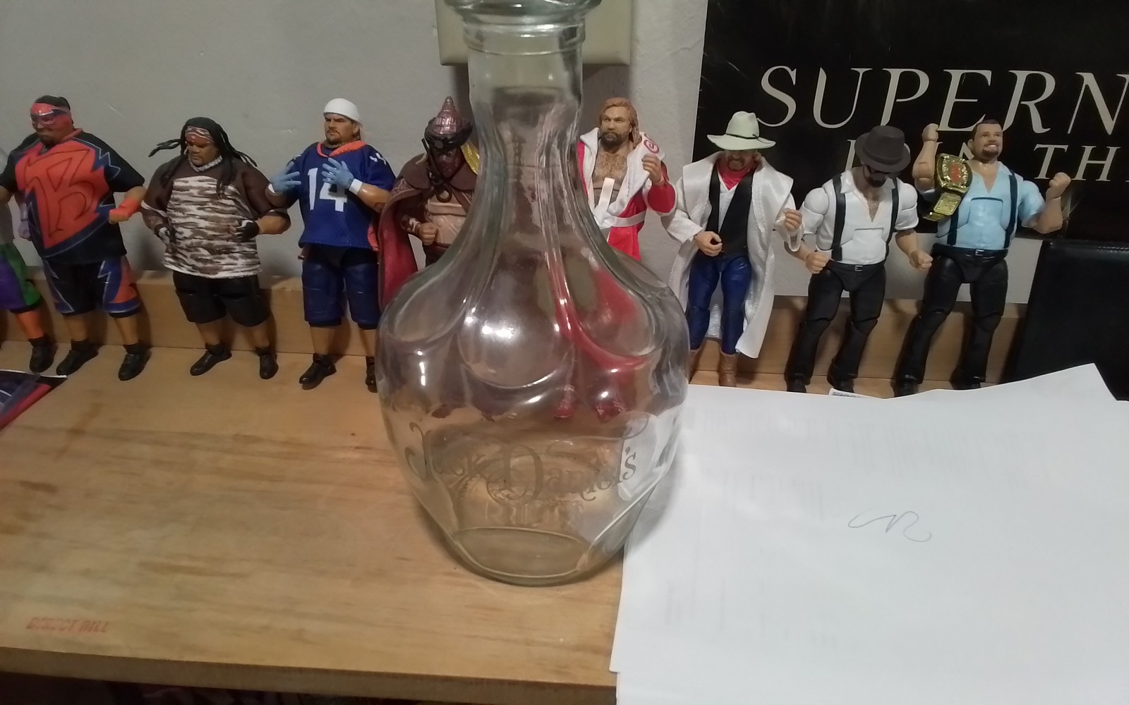 1901 Empty Jack Daniel's Empty Whiskey Bottle no top Beautiful Vase??