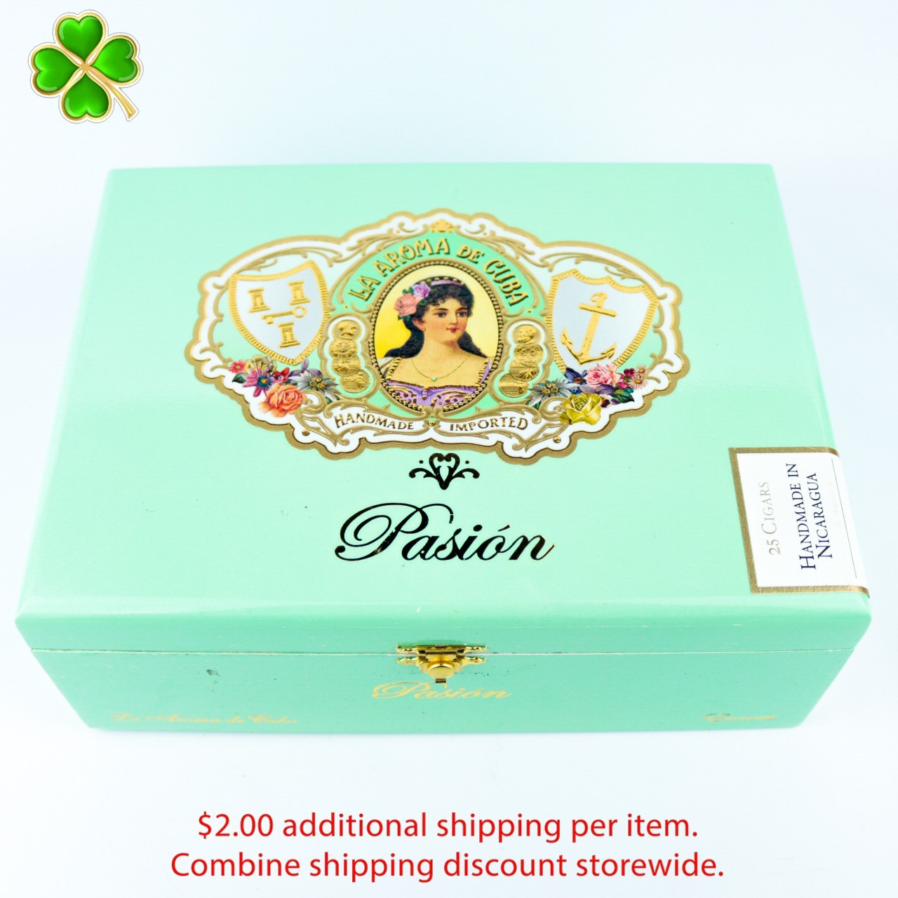 La Aroma de Cuba Pasion Encanto Empty Wood Cigar Box 9.5\