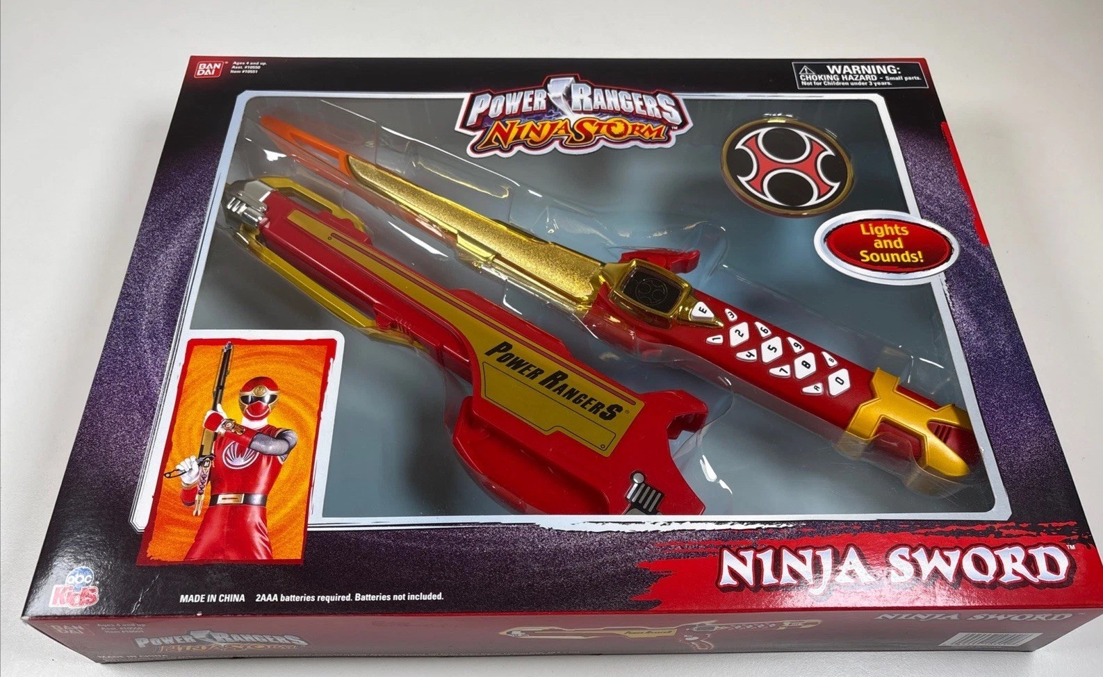 NEW Bandai 2003 Power Rangers Ninja Storm Ninja Sword