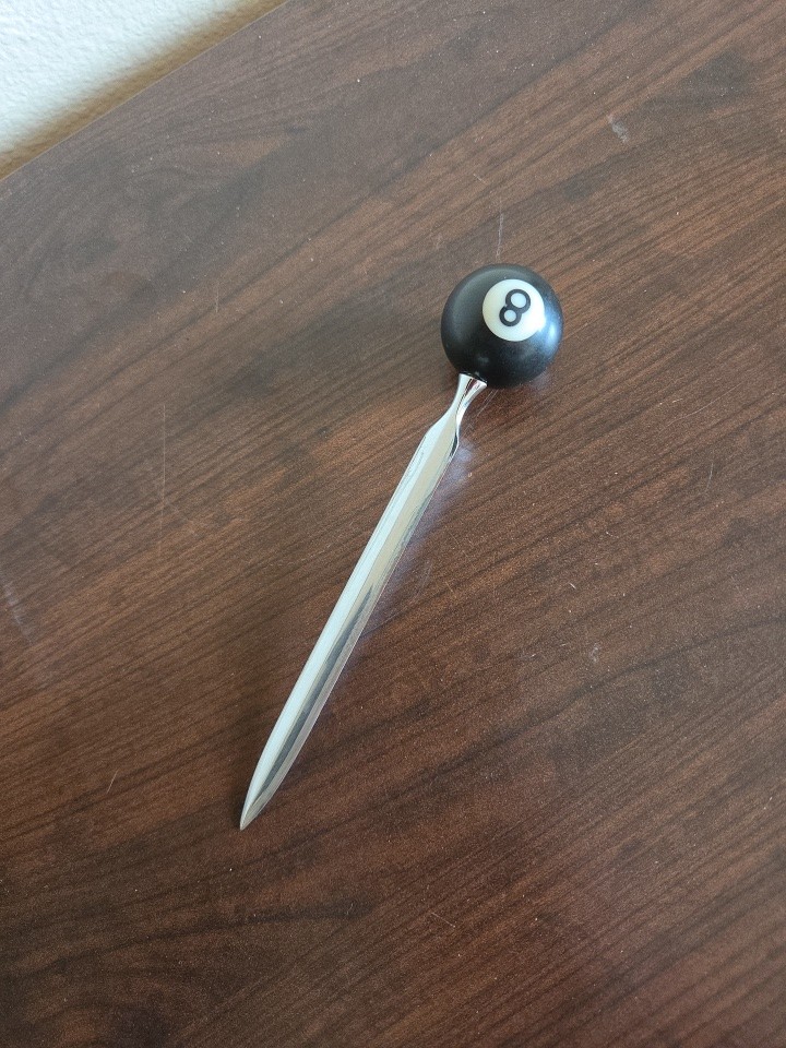 5 Inch Eight Ball Letter Opener Mail