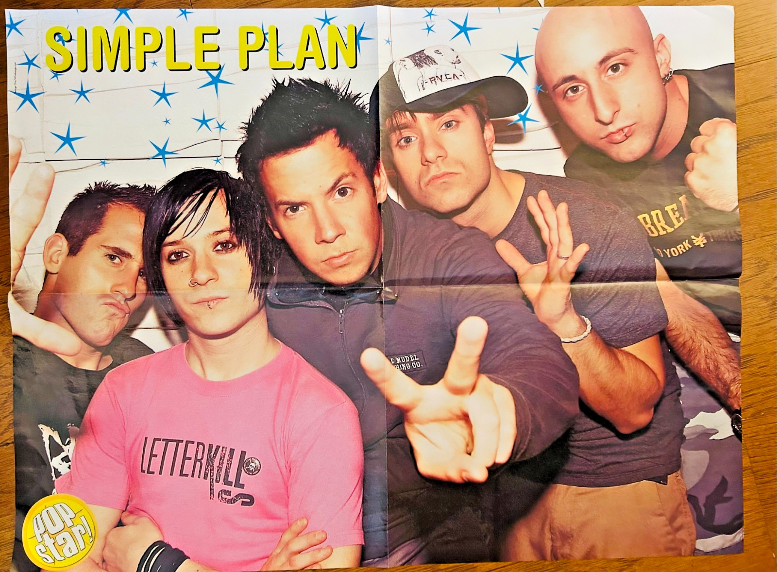 Simple Plan & Hilary Duff Double-Sided Pop Star Poster 16x21