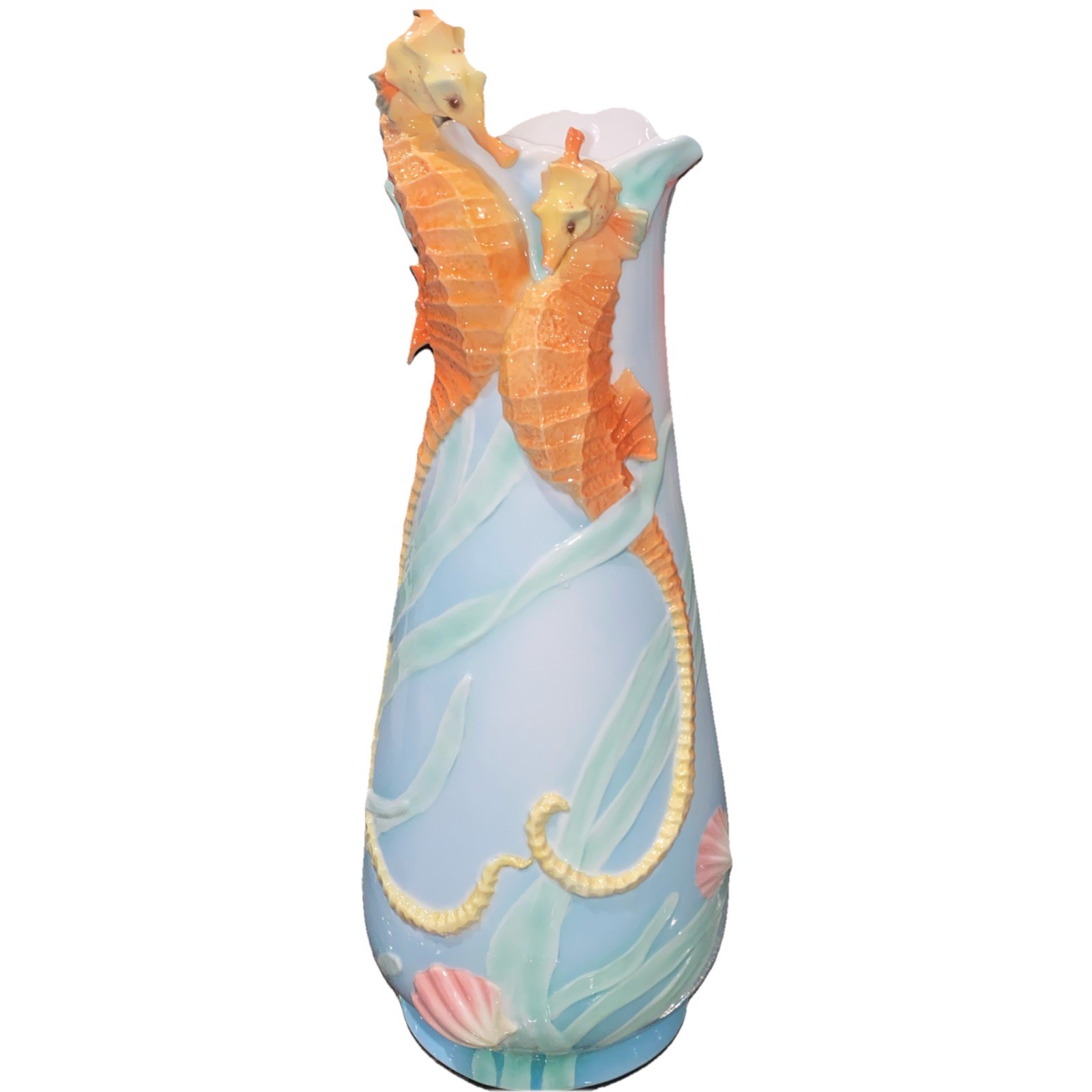 Franz By The Sea Large Seahorse Vase 12\