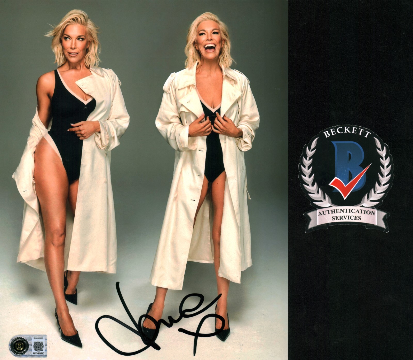 Hannah Waddingham Signed 8x10 Photo Beautiful Leggy Blonde Autograph BAS COA 