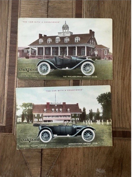 Antique Oakland Auto Advertising Postcard Set B&R Garage Long Beach CA