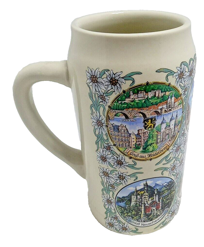 antique beer steins Theo Kühn Bavaria Germany Burgwindheim 1L Sokm 8\