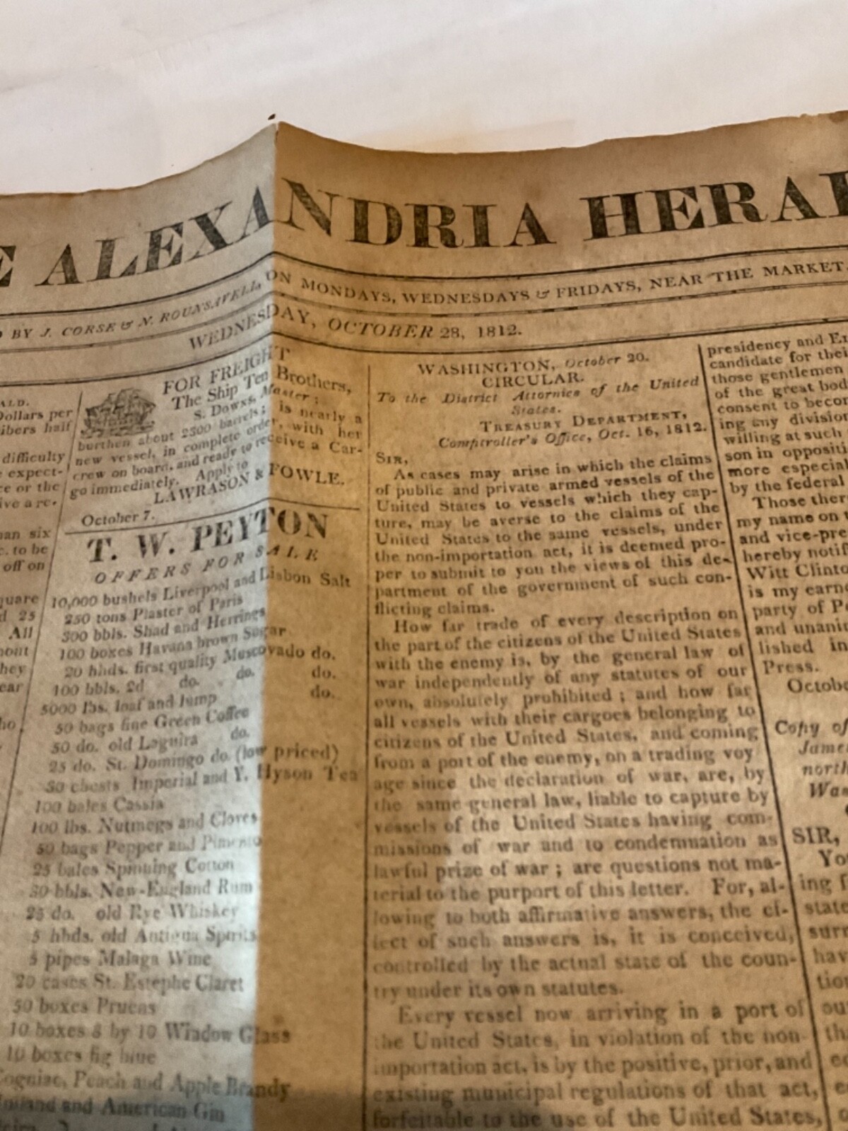 139 Old Ironsides News & Slave Kills British Off North Hampton Mass News 1815