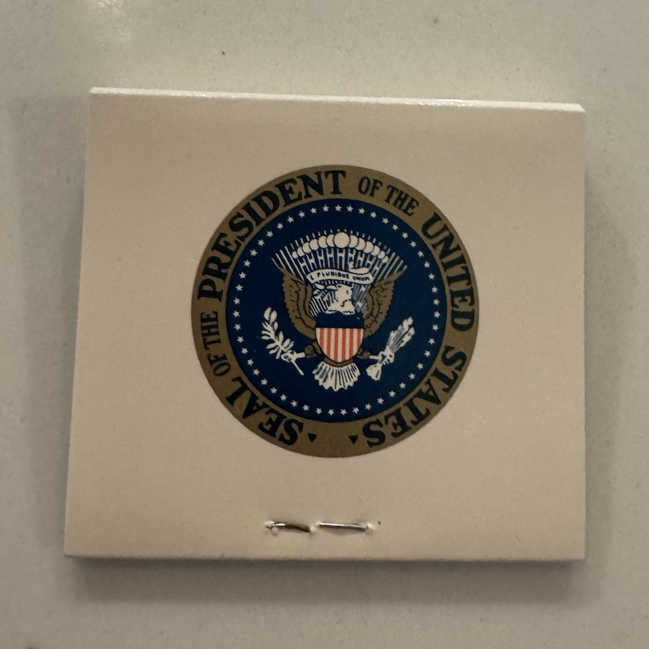 John F. Kennedy USS Sequoia Presidential Yacht Matchbook w/ Presidential Seal