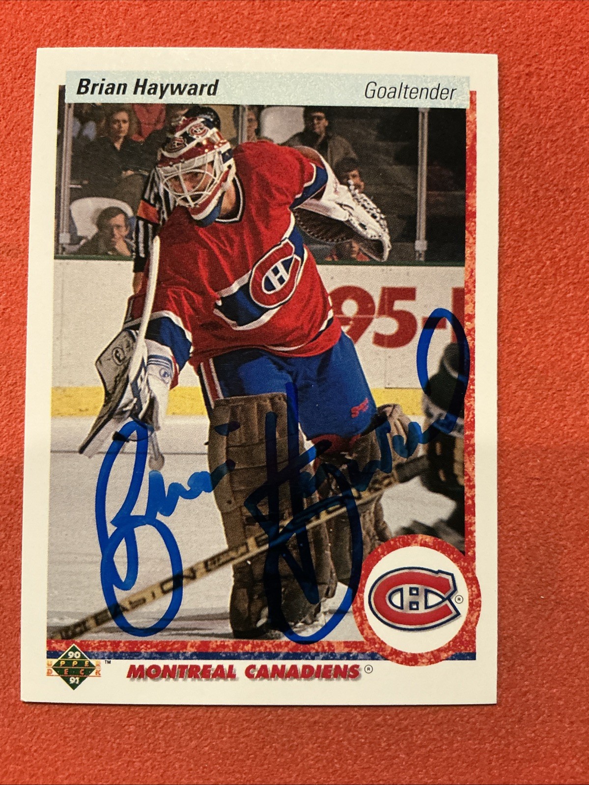 Brian Hayward 🔥🔥NHL: 1990-91 Upper Deck🔥🔥Autograph🔥🔥 Brian Hayward 🔥🔥NHL: 1990-91 Upper Deck🔥🔥Autograph🔥🔥